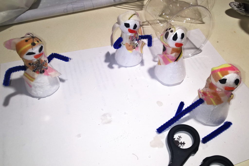 Pupazzi di neve per bambini