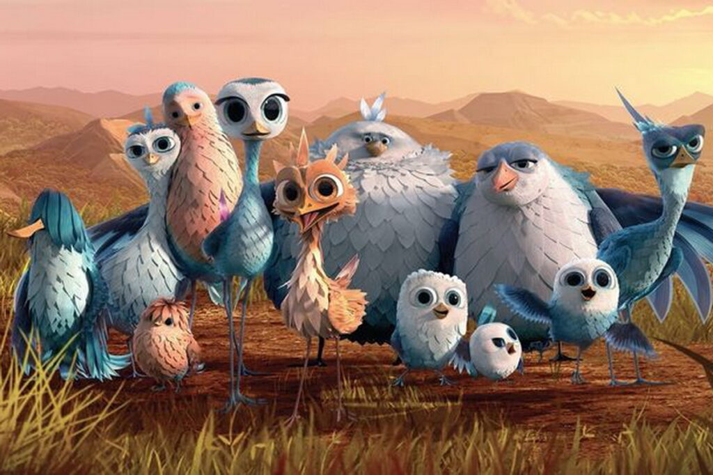 Yellowbird cartone animato parla della migrazione deglòi uccelli uccelli cartoni animati